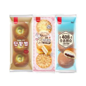 삼립 정통 단팥빵/보름달/단팥크림빵 3입 3봉(총9입)