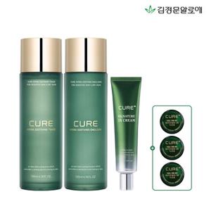[김정문알로에]큐어 수딩 토너+에멀젼+3X크림+익스트림 미니 3개 (정가 139,000원)