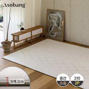 [아소방]2P 프라임 놀이방매트 오슬로라인 210 (210x140x2cm)