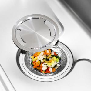 주방 음식물거름망 씽크대덮개 배수구망 커버 2종세트