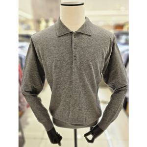 RNFSW1201GY24 (레노마셔츠) 심플  카라넥 풀오버 긴팔 니트