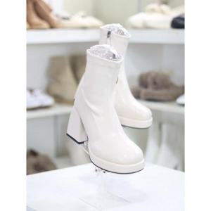 바이로쏘 세이브존03 스판 앞굽 가보시 9.5cm 청키힐 앵클부츠 (BY)23F11101BA2W