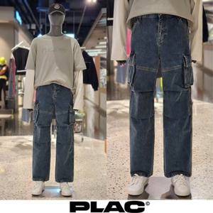 [PLAC] PJTH5STM575 플랙 남성 CARGO DENIM M57 DEEP WSHD 와이드 데님 팬츠 PJTH5STM575
