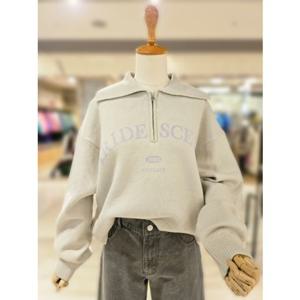 [코데즈컴바인] 레터링포인트 반집업 니트 (CJA-PU506W1)