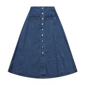 [코데즈컴바인] 버튼데님스커트 (CJA-DS301W2)