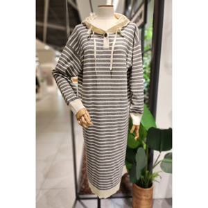 [코데즈컴바인] 스트라이프 후드 니트원피스 (CJA-KO581W1Z)