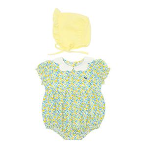 [HP]블루독베이비[백일.돌.조카선물] YE)플라워바디수트(44313-604-03) (실내복 등원복 선물)