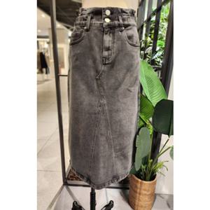 [코데즈컴바인] 오비셔링포인트 H라인 데님스커트 (CJA-DS501W2Z)