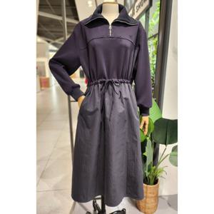 [코데즈컴바인] 다이마루 배색 반오픈 원피스 (CJA-OP511W2Z)