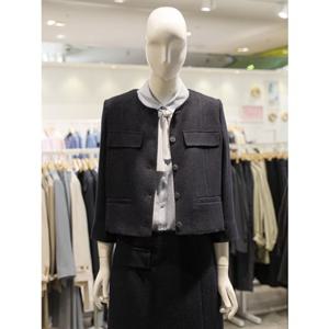 SOUP 숲 노카라 7부소매 셋업 트위드 자켓 (SA4JKM3)