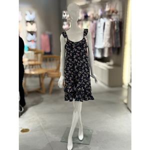 [비너스]2단 프릴 꽃무늬 슬립드레스 (VFS5016)