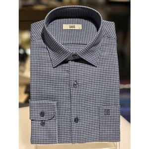 닥스셔츠25년F W신상 레귤러핏 약기모 구김적은스몰체크 밑단일자캐쥬얼남방DLW3SHCL105-N2