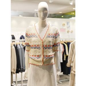 SOUP 숲 컬러 배색 V넥 가디건 (SA5GD31)