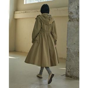 [에고이스트] EP3WZ861 셔링 포인트 빅포켓 후디 롱 점퍼 (23년 가을)