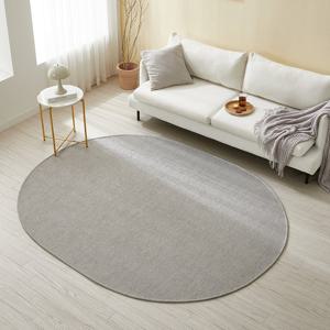 [르헤브] 베이스 사이잘룩 러그 워셔블 타원형 카페트 (200x300)