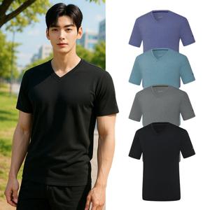 콜핑 2002TK552M 하이쿨 기본핏 남성 반팔 브이넥 티셔츠