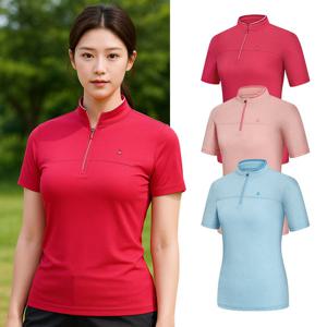 콜핑 1902TK538W 기능성 하이쿨 소재 여자 여름 반집업 반팔 티셔츠