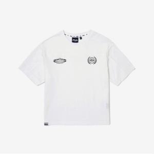 [휠라키즈] 매쉬배색 반팔 티셔츠 (FK2RSG2205M_OWH)