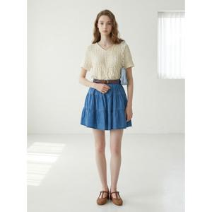 [포커스]브이넥셔링 쿨엠보 티셔츠_FM4F7TS0277