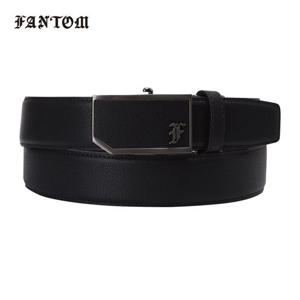 [팬텀] 남성 금속 로고 자동 벨트 211D3BT001_BK