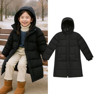 콜핑 2284OK558U 보온 웰론 키즈 공용 벤치코트 롱패딩