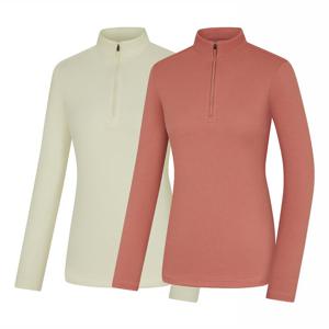 콜핑 2303TK431W 약기모 베이직핏 여성 겨울 등산 반집업 티셔츠