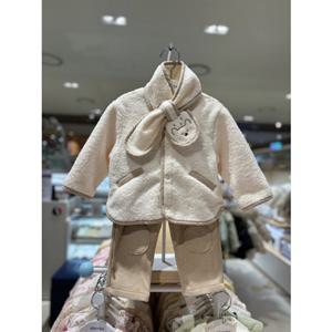 압소바CH 샤를 퍼 상하(목도리) AZ7-21203 겨울상하복 등원룩백일 돌 조카선물