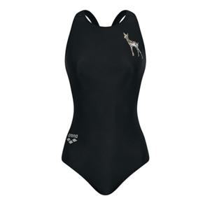 [아레나] 여성 A4FL1CO01BLK 디어베어 선수 원피스 레이서백 실내수영복 A4FL1CO01