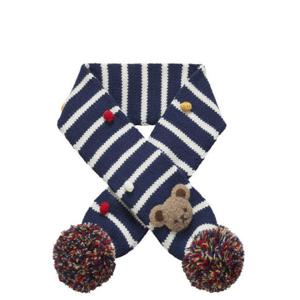 [미키하우스] 11N407701-03 MH 베어 알록달록 방울 니트 목도리