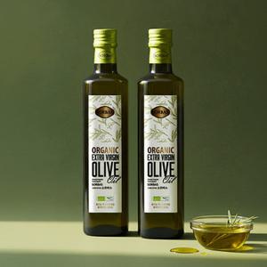 소르바스 스페인 최상급 유기농 냉압착 엑스트라버진 올리브유 500ml 2병 (실속포장) 공복 생식