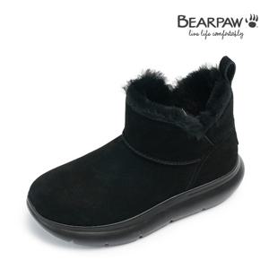 [베어파우(슈즈)]LAINEY 여성 겨울 방한 양털부츠 블랙 K2948001QD-W 2.5CM