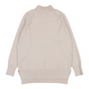 [코데즈컴바인] 옆트임 절개 반폴라 니트 (CJD-PU006WB)