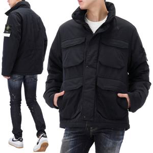 스톤아일랜드 XXL사이즈 럭키찬스 와펜 패치 마이크로 트윌 자켓 811543626 V0020