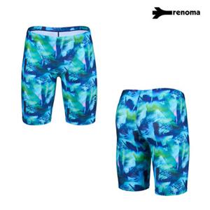 [레노마수영복]남성 실내  네이처 4부 수영복 블루-RN-MS2F809-BU