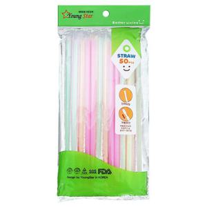 영스타 개별포장 민자빨대 50P