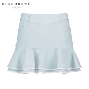 [세인트앤드류스] 여성 배색 프릴 큐롯 스커트