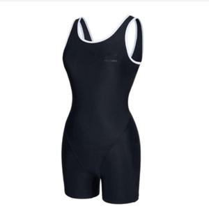 [레노마수영복]여성 실내 베이직 U-BACK 라인 2부 반신수영복 블랙-RN-LS2F861-BK