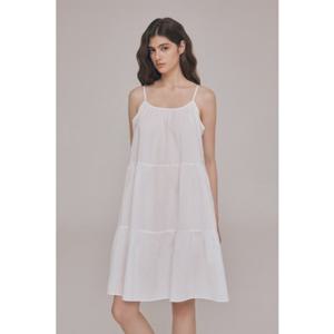 오가닉 면 풀슬립 원피스 잠옷 AFS4599S (아이보리)