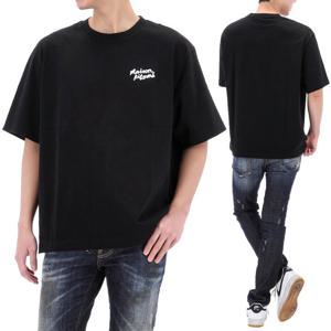 25SS 메종키츠네 핸드라이팅 자수 반팔 티셔츠 OM00123KJ0119 O197