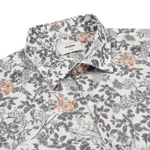 [레노마셔츠] RPSSG1-076GY 시원하고 멋스러운 린넨혼방 빈티지보테니컬 프린트 남방[밑단일자]