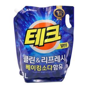 테크 클린앤리프레시 액체세제 리필 1.8L 일반용