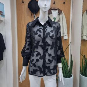 클리지 DP01 플라워 자가드 블라우스 CP4WBL12