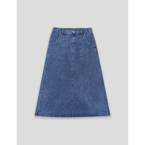 [코데즈컴바인] 뒷밴드 A라인 데님스커트 (CKB-DS001W4)