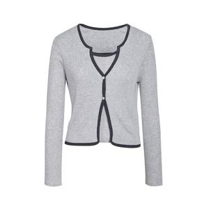 [제이제이 지고트]나시셋업 심플 배색 가디건 GR4N1CD431