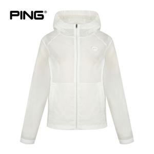 [PING] 여성 메탈 파이핑 홑겹 후드 점퍼