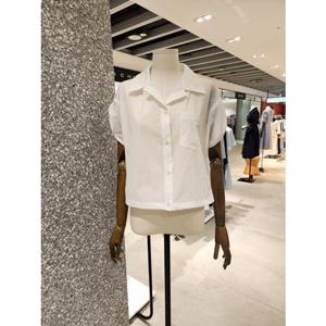 JIGOTT 지고트 [롤업 반팔 블라우스] JR5E0BL063