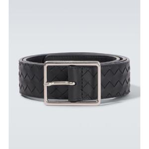 보테가베네타 Piccolo 인트레치아토 레더 벨트 P01043408