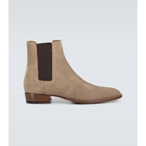 생로랑 Wyatt 스웨이드 첼시 부츠 P00492151