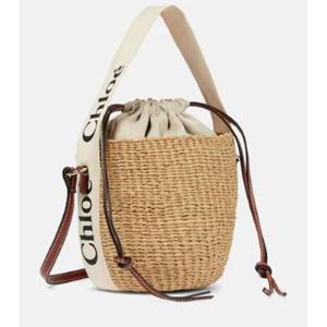 끌로에 Woody 스몰 라피아 버킷 백 P00636880