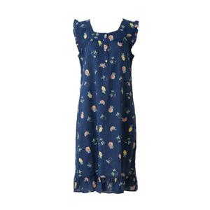 비너스  여성 면 레이온 레몬나염 원피스 잠옷(VGN4528)